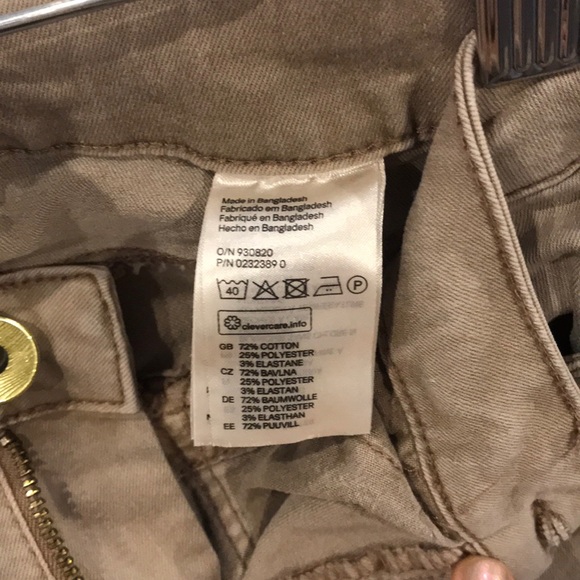 H&M taupe denim jean leggings size 2 - Picture 7 of 8